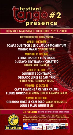 Festival TANGO PRÉSENCE #2